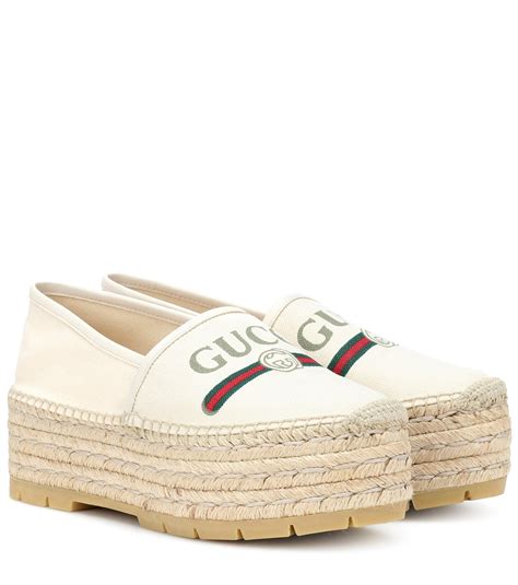 Espadrilles Gucci Marrón talla 8.5 US de en Lona 